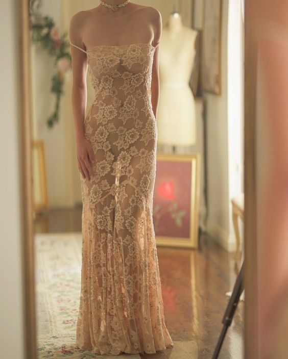 Mermaid Long Prom Dress New Arrival Sexy Floral Lace Evening Dress cg25226