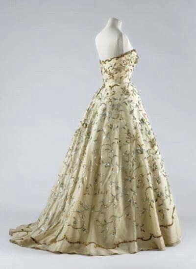 formaldressy--Vintage Floral Long Tulle Prom Dress Ball Gown gh5556