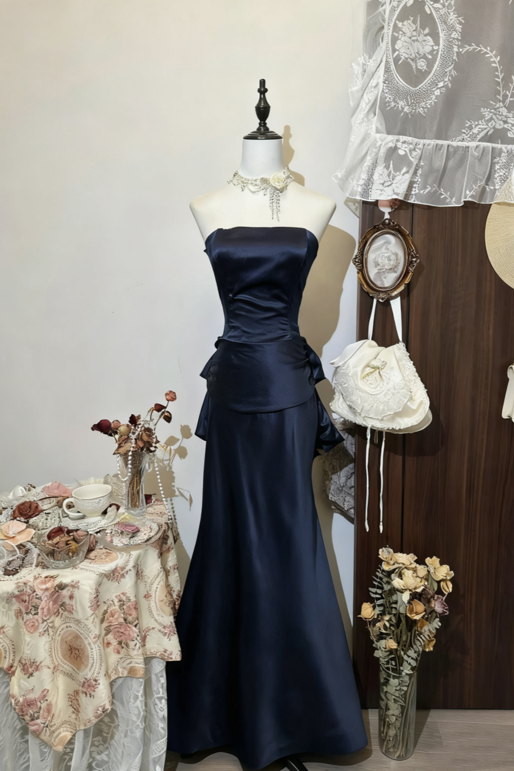 formaldressy-New Navy Blue Formal Dress gh6121