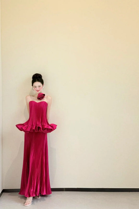 formaldressy-Off-The-Shoulder Bodycon Satin Floor-Length Ball Gown Prom Dress gh5964