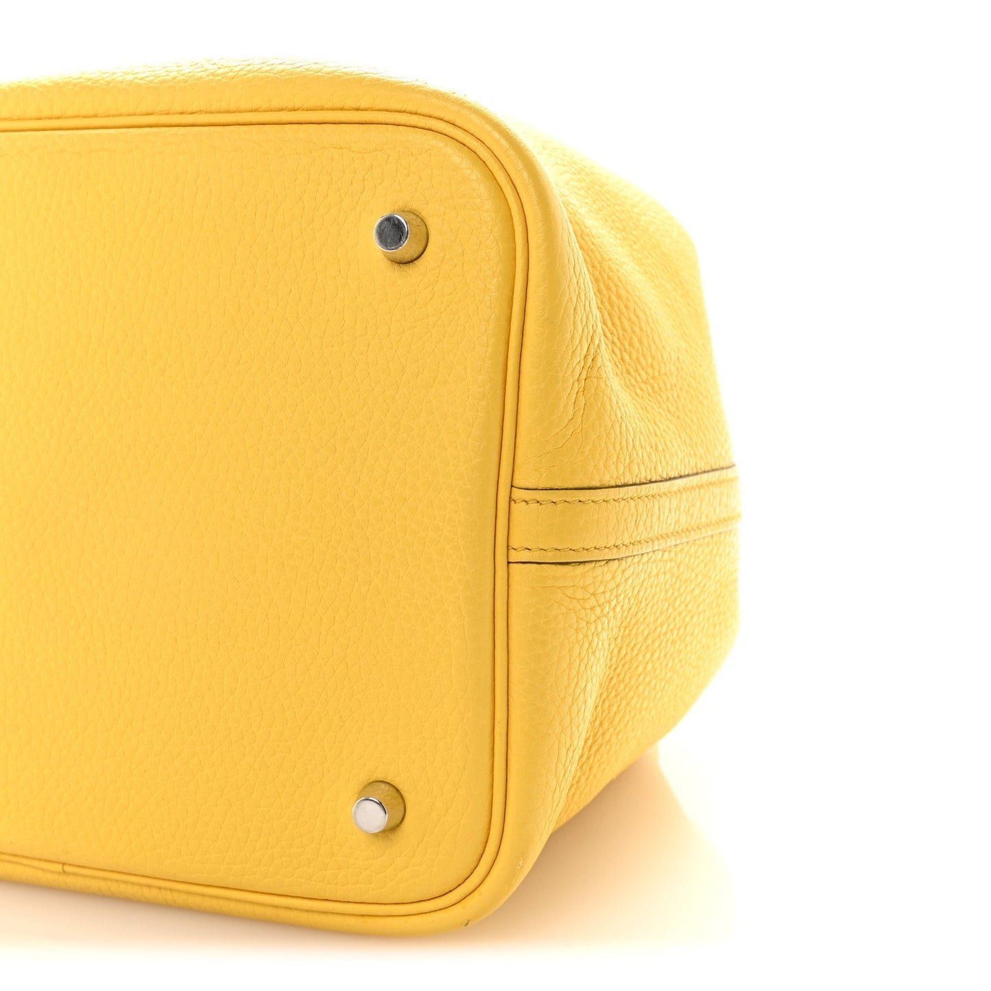 Taurillon Clemence Picotin Lock 22 MM Jaune De Naples