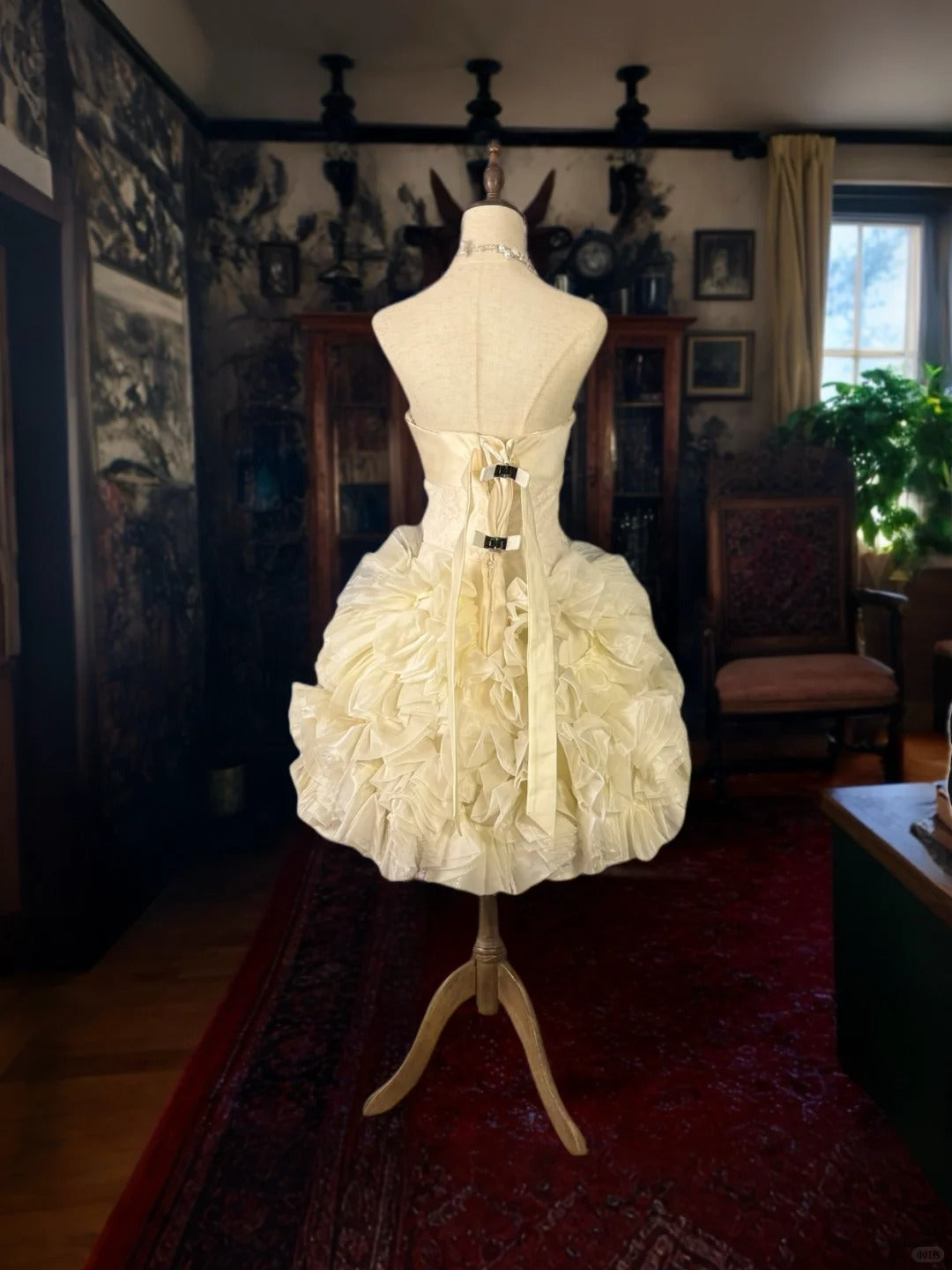 formaldressy-Ivory White Tulle Princess Short Formal Homecoming Dress Birthday Party Dress gh5356