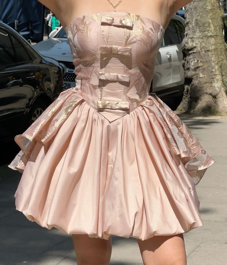 Pink Short Evening Party Dress Homecoming Gowns cg25587