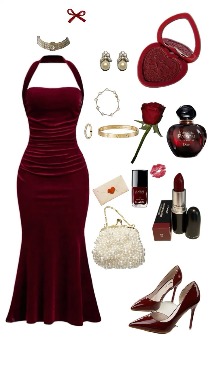 Elegant Burgundy Velvet Long Prom Dress, Vintage Evening Dress cg25406
