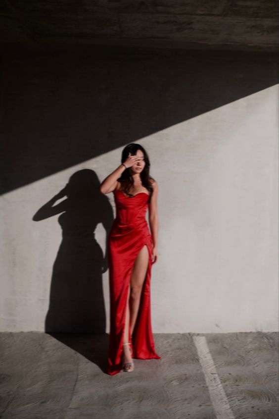 Red Long Prom Dress Party Dress Evening Dress cg25197