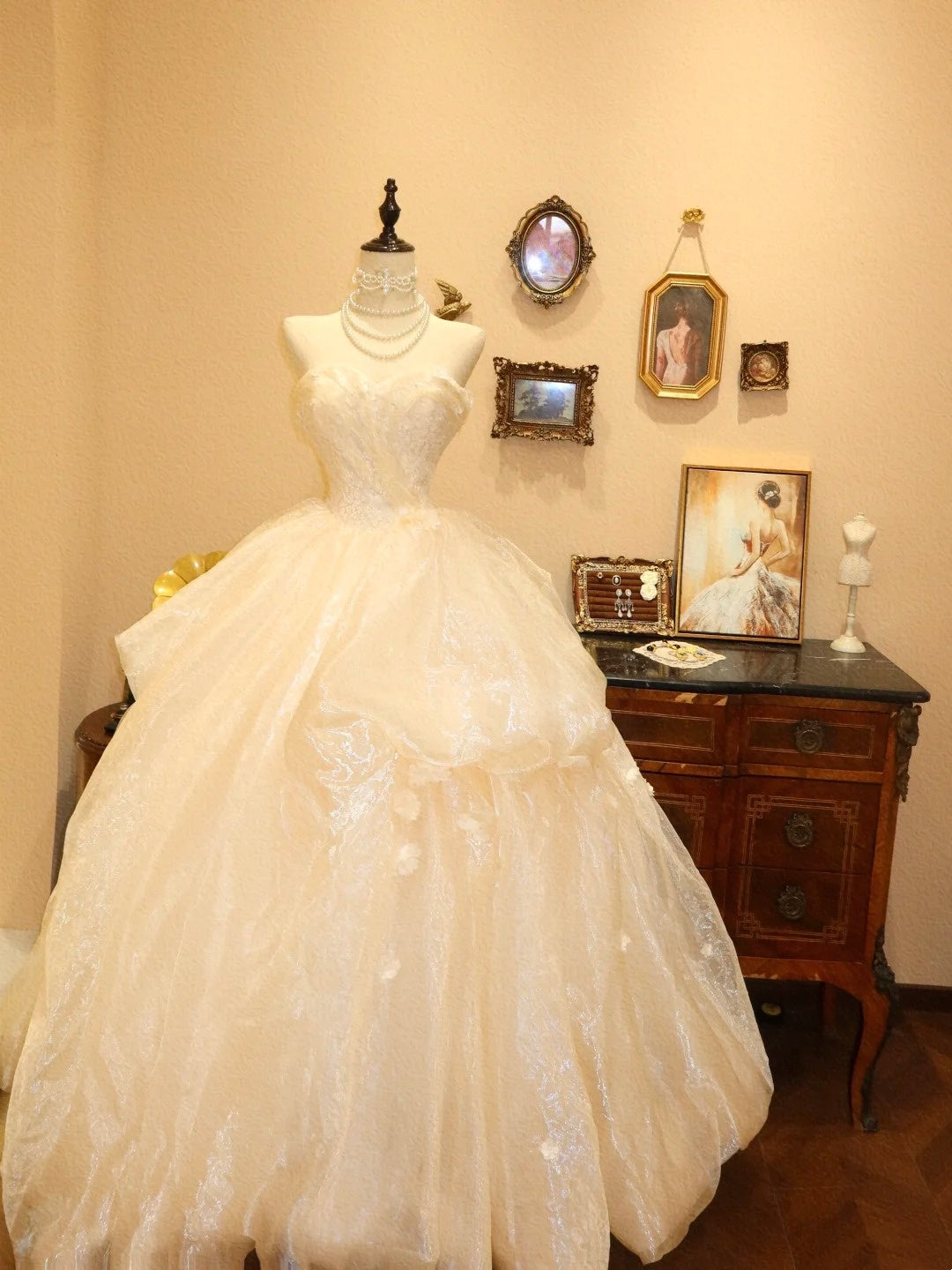 formaldressy-White wedding dress, vintage and elegant long formal ball gown gh6132