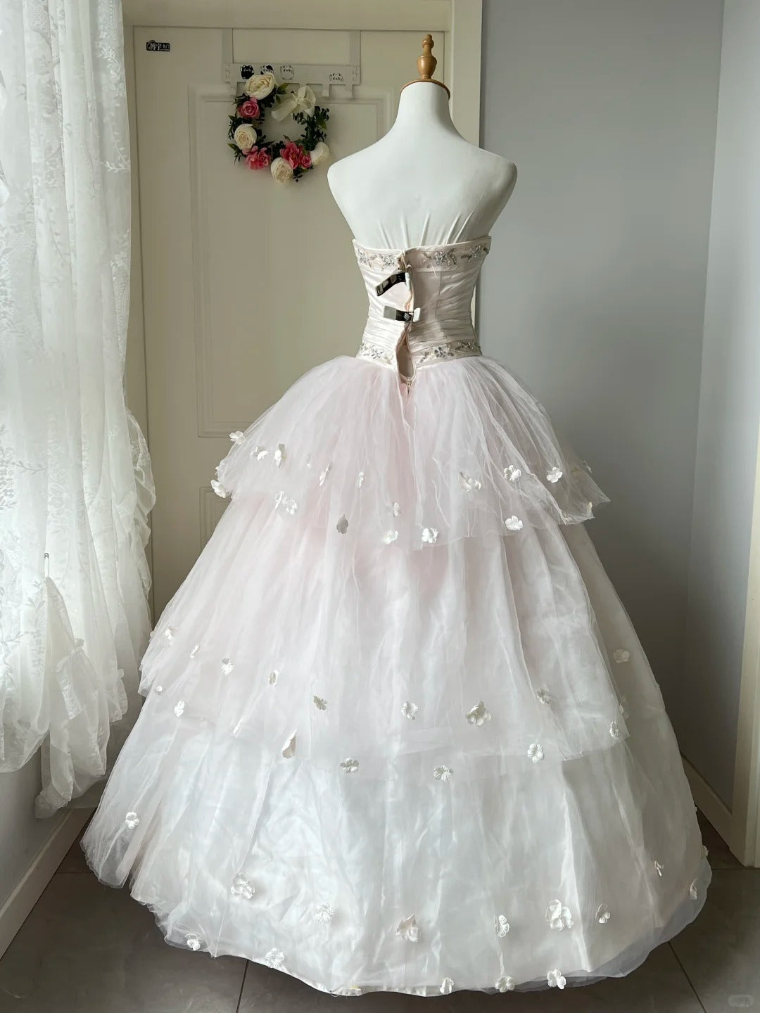 A Line Pink Prom Party Dresses Unique Long Evening Dress Vintage Princess Dress cg25987