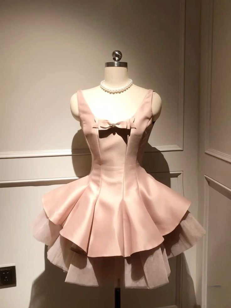 Short Pink Party Dress Fashion Evening Dress Homecoming Gowns cg25582