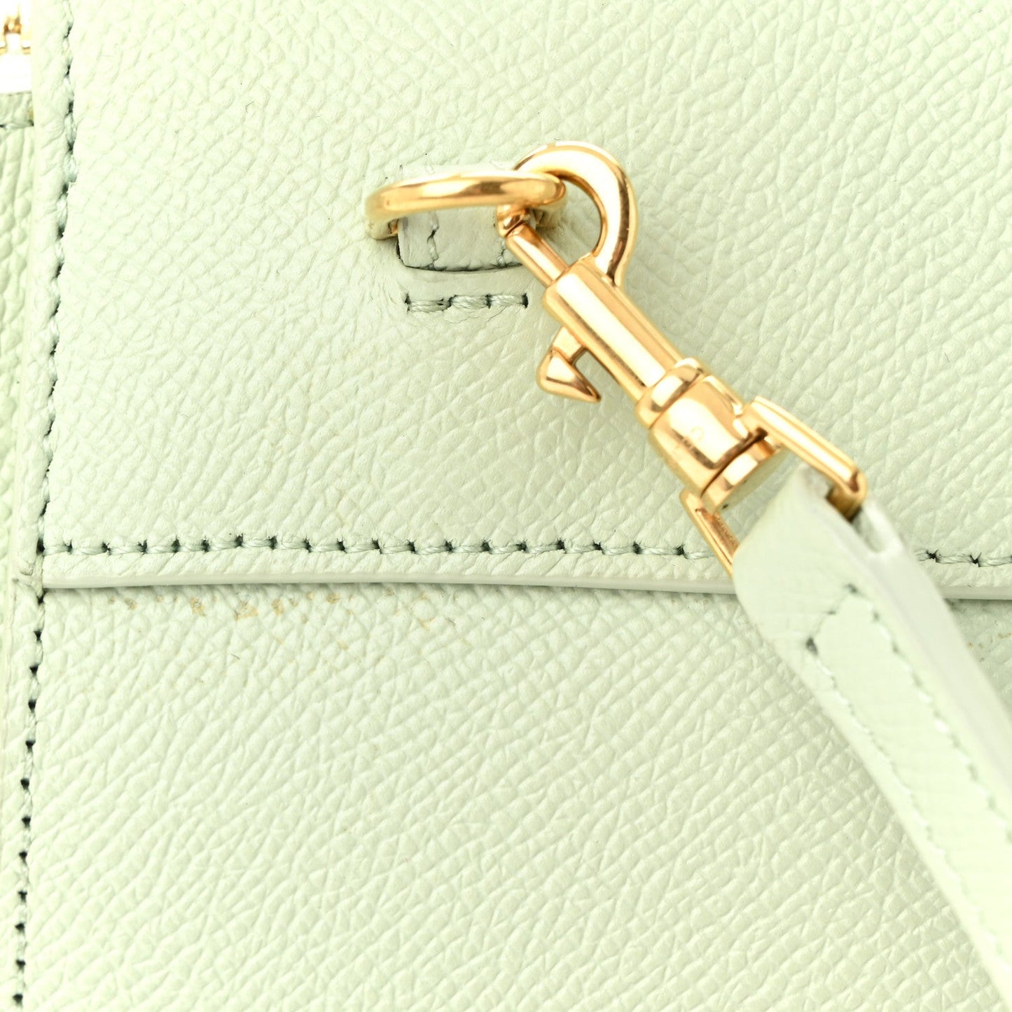 Grained Calfskin Nano Belt Bag Jade