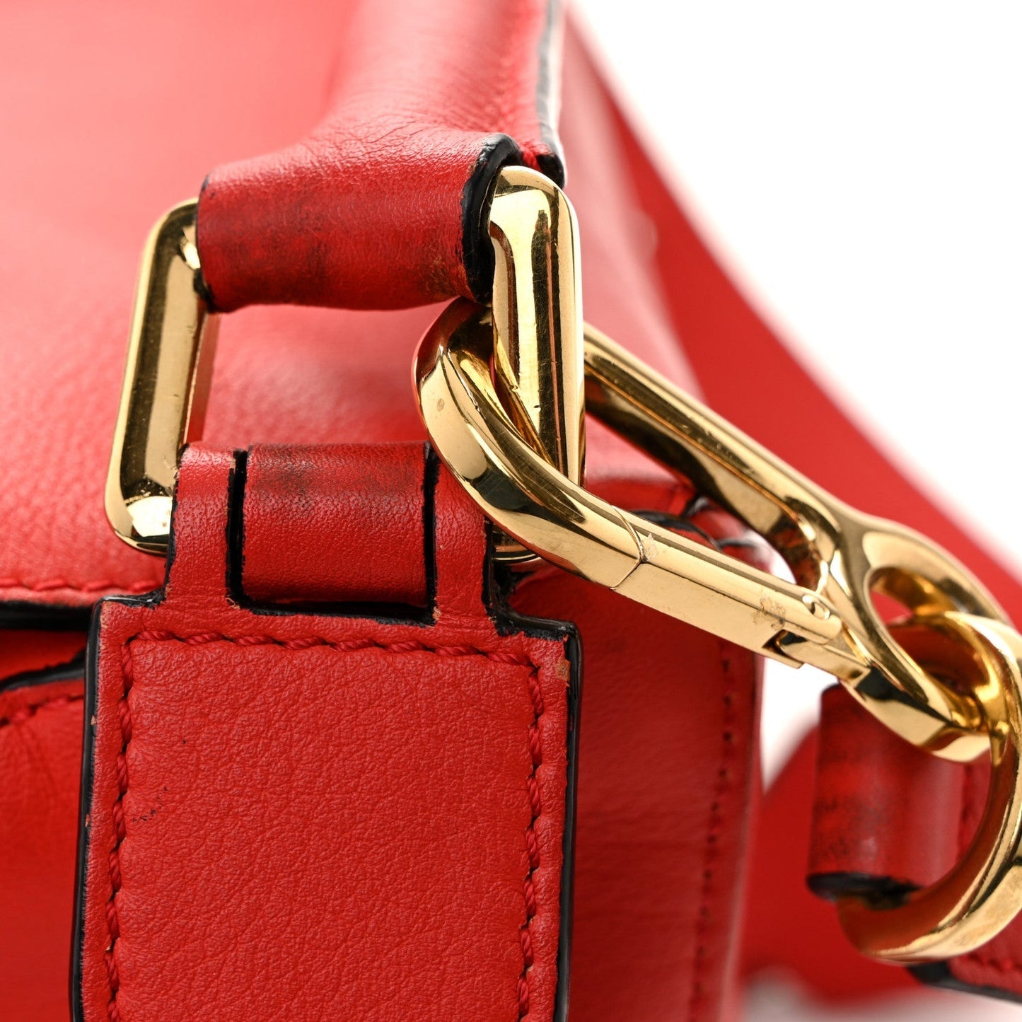 Calfskin Small Puzzle Bag Scarlet