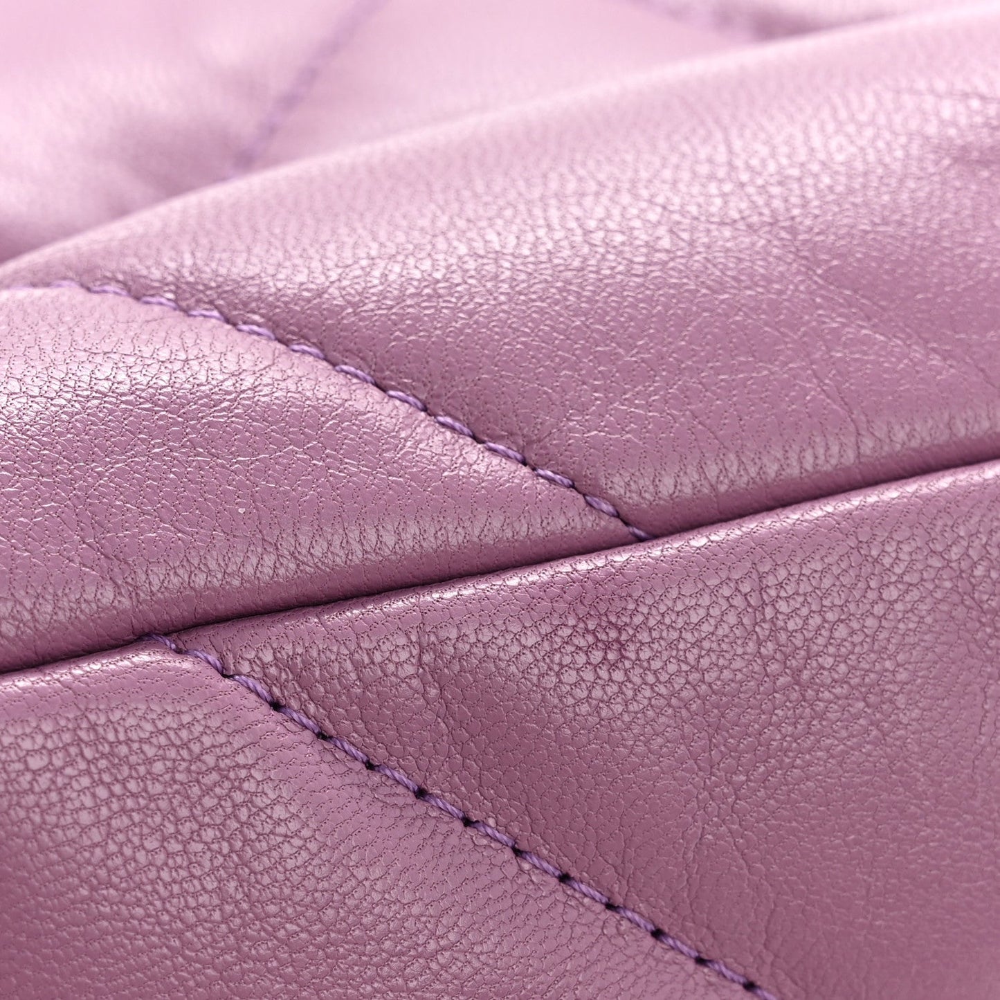 Goatskin Quilted Medium Chanel 19 Flap Purple