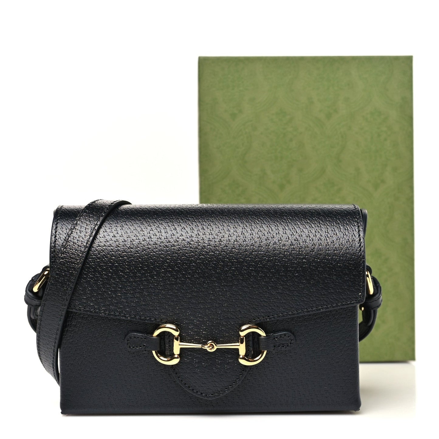 Calfskin Horsebit 1955 Shoulder Bag Black