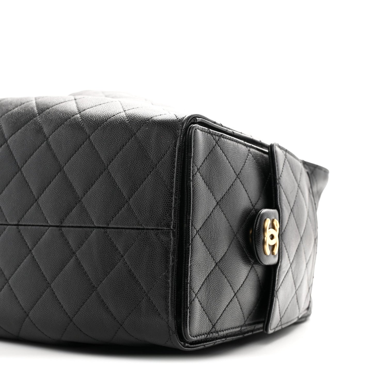 Caviar Quilted Large Chanel 25 Handbag Black