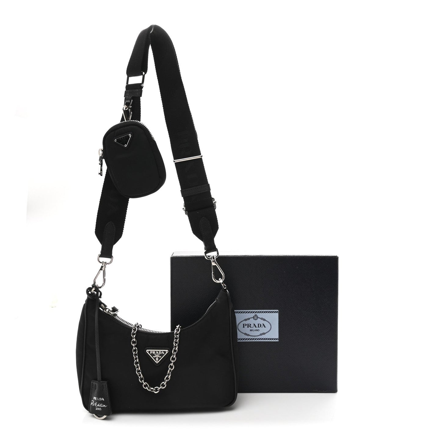 Nylon Re-Edition 2005 Shoulder Bag Black