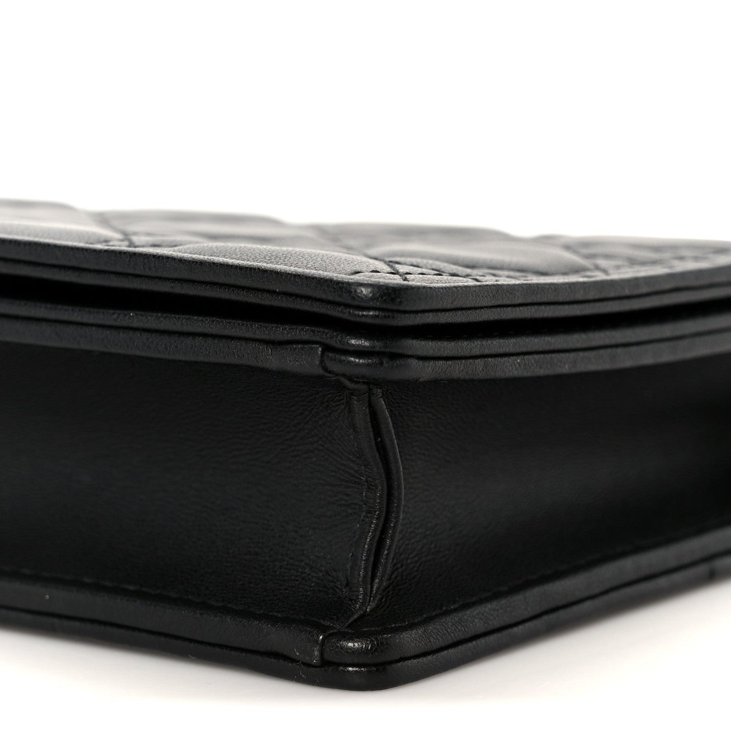 Lambskin Cannage Lady Dior Pouch Black
