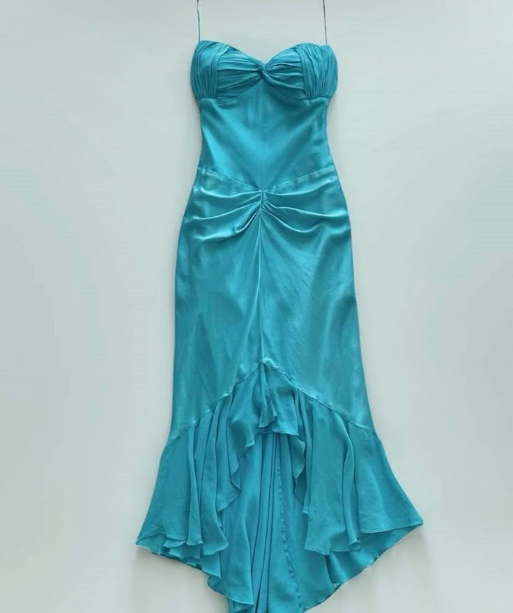 formaldressy-Blue elegant simple long chiffon prom dress evening dress graduation dress gh5199