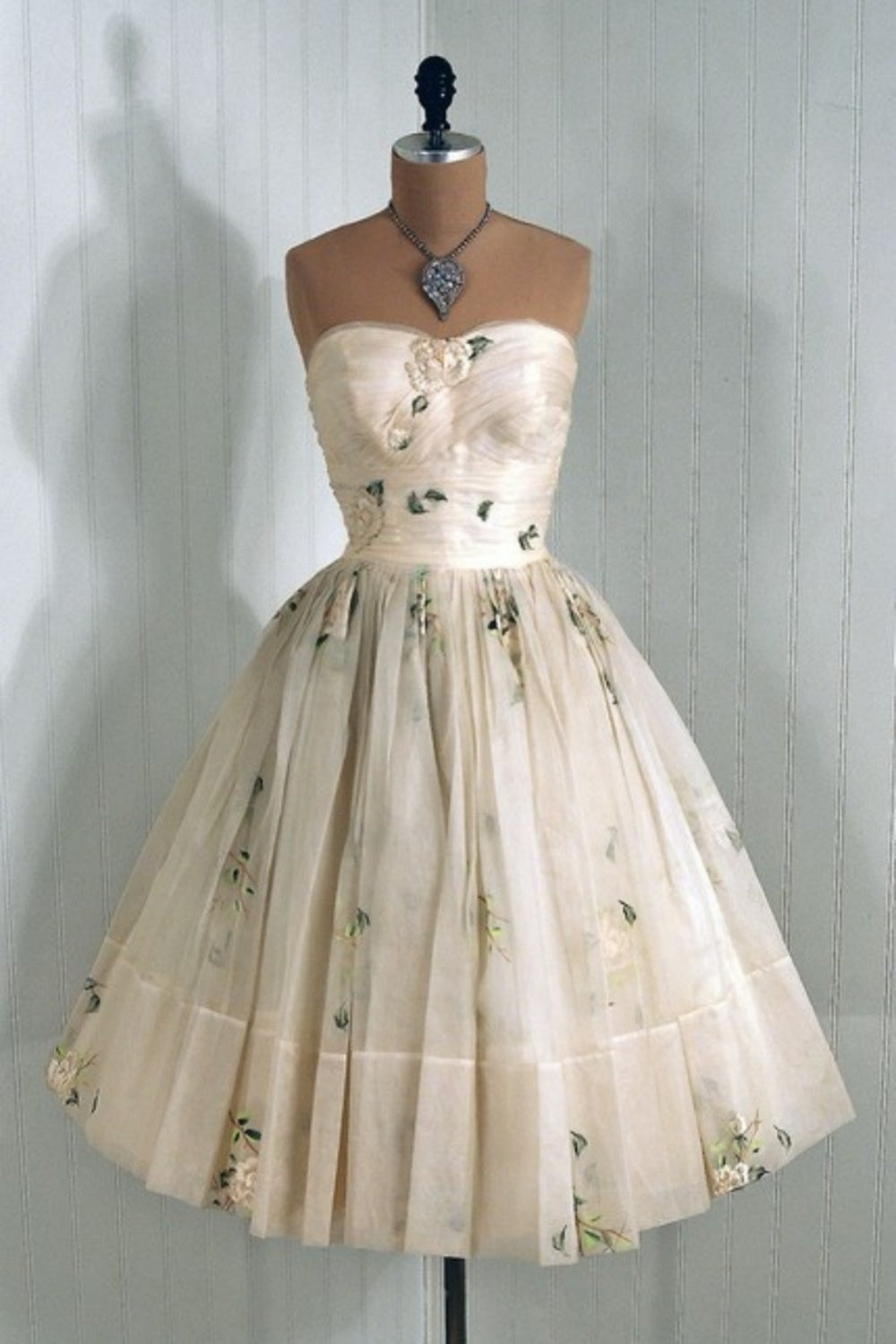 formaldressy-Floral satin short dress gh6145