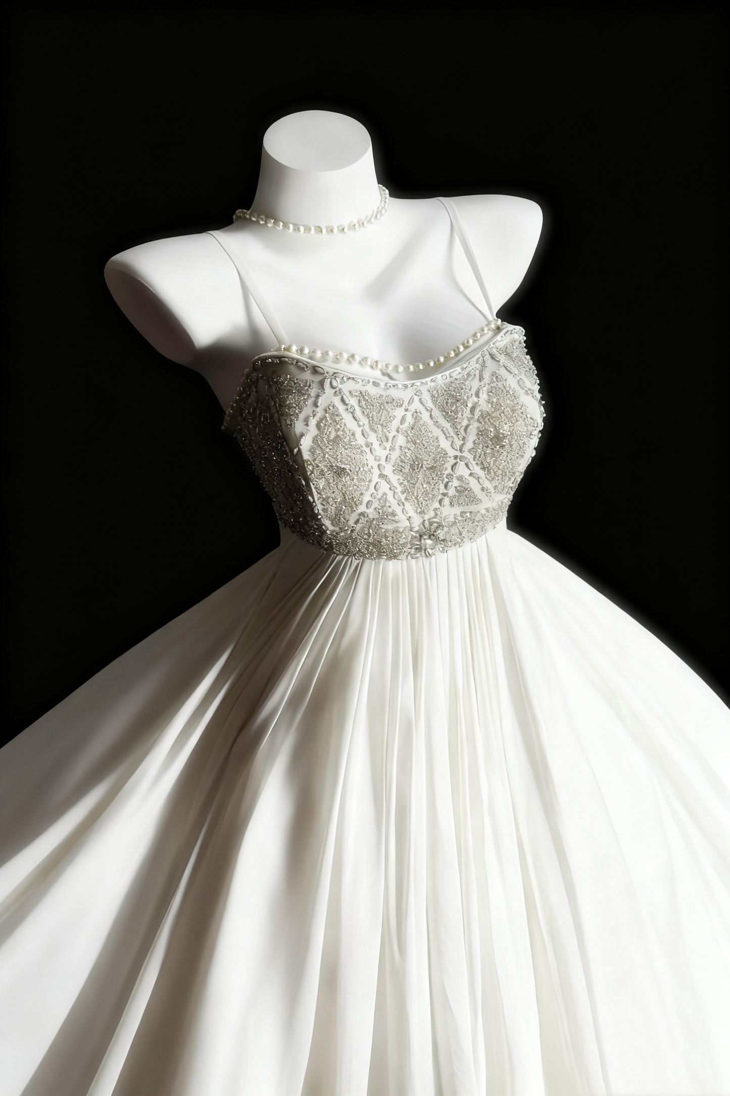 formaldressy-White, Delicately Beaded, Long Tulle Wedding Dress gh6286