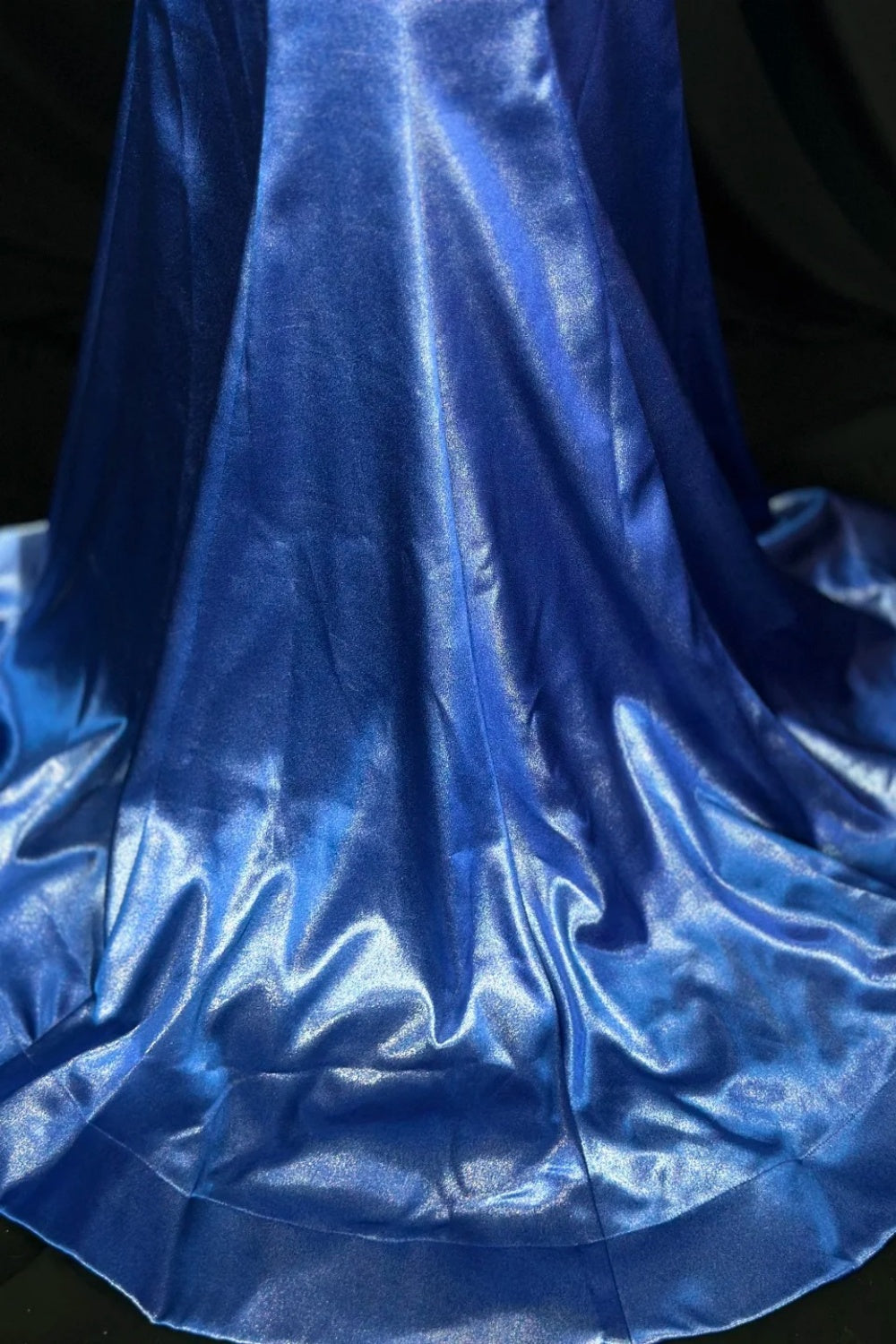 formaldressy-Exquisite Blue Cross - Back Rhinestone Evening Dress gh5847