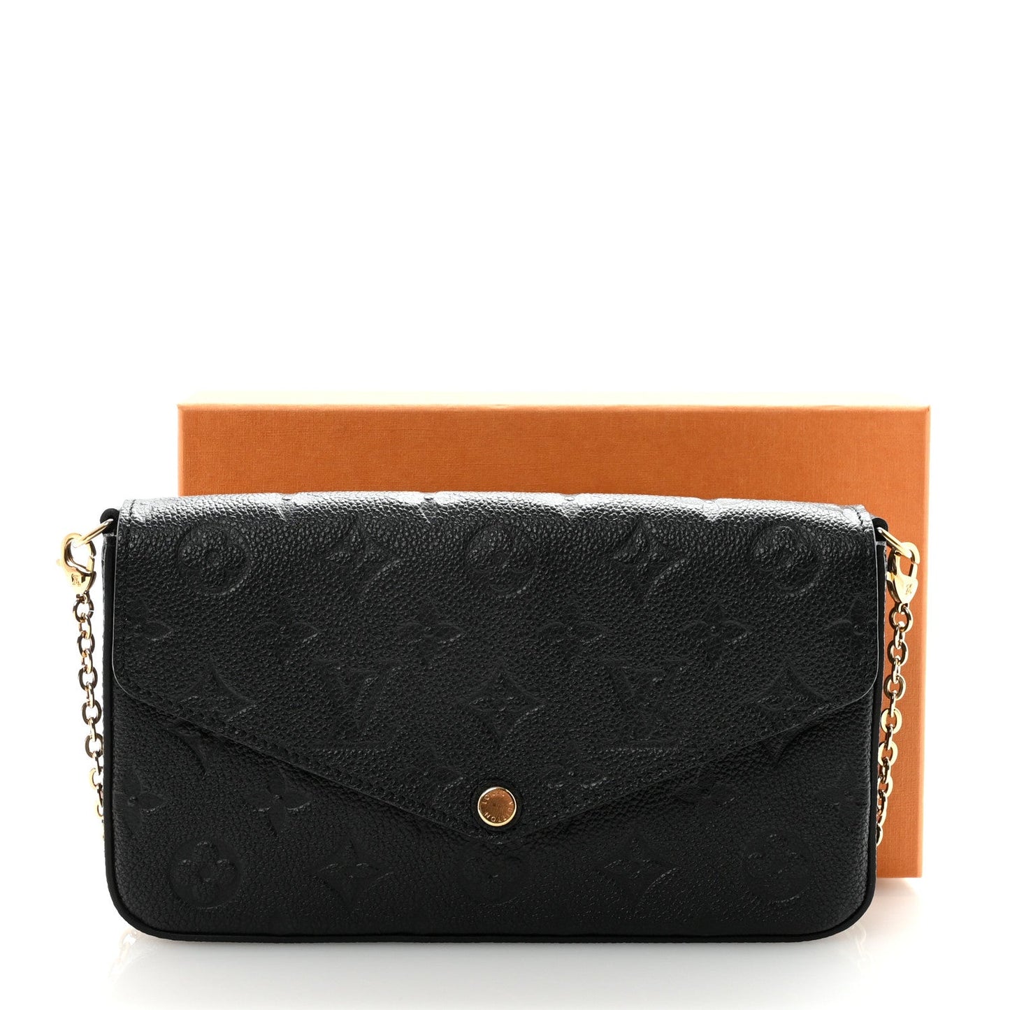 Empreinte Pochette Felicie Chain Wallet Black