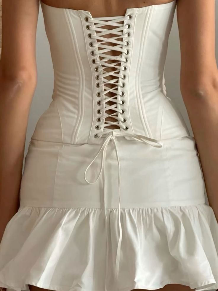 formaldressy-White Short Satin Homecoming Dress Birthday Dress gh5281