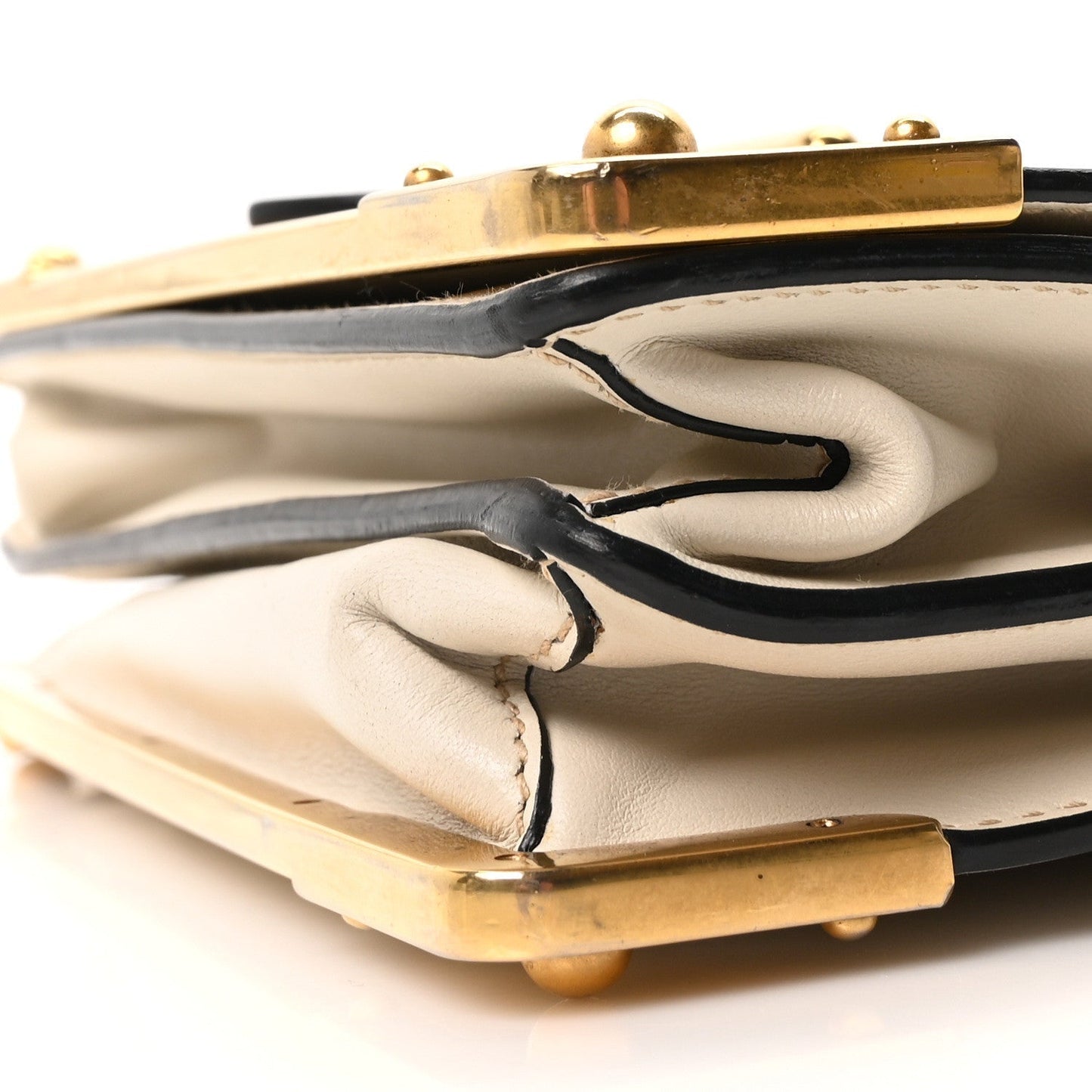 City Calf Saffiano Cahier Bag Talco Black
