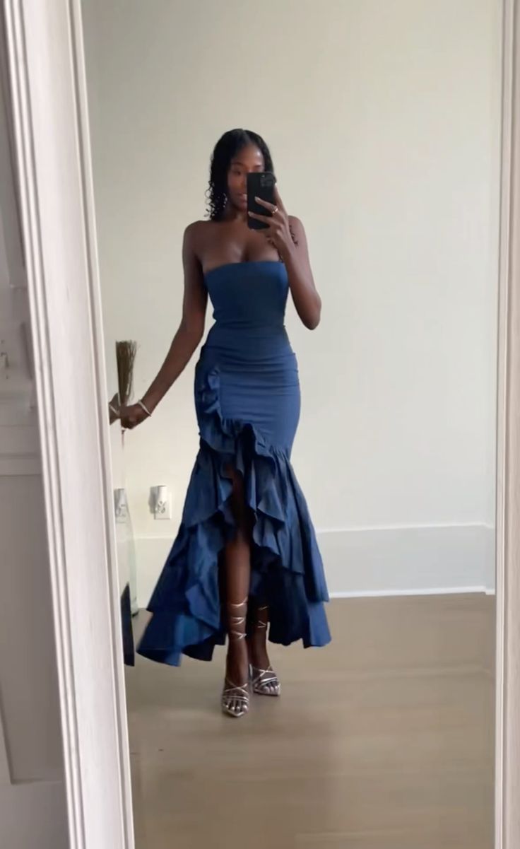 formaldressy-Blue/Wine Red/Yellow/Purple Long Chiffon Ruffle Prom Dress Graduation Dress gh5929