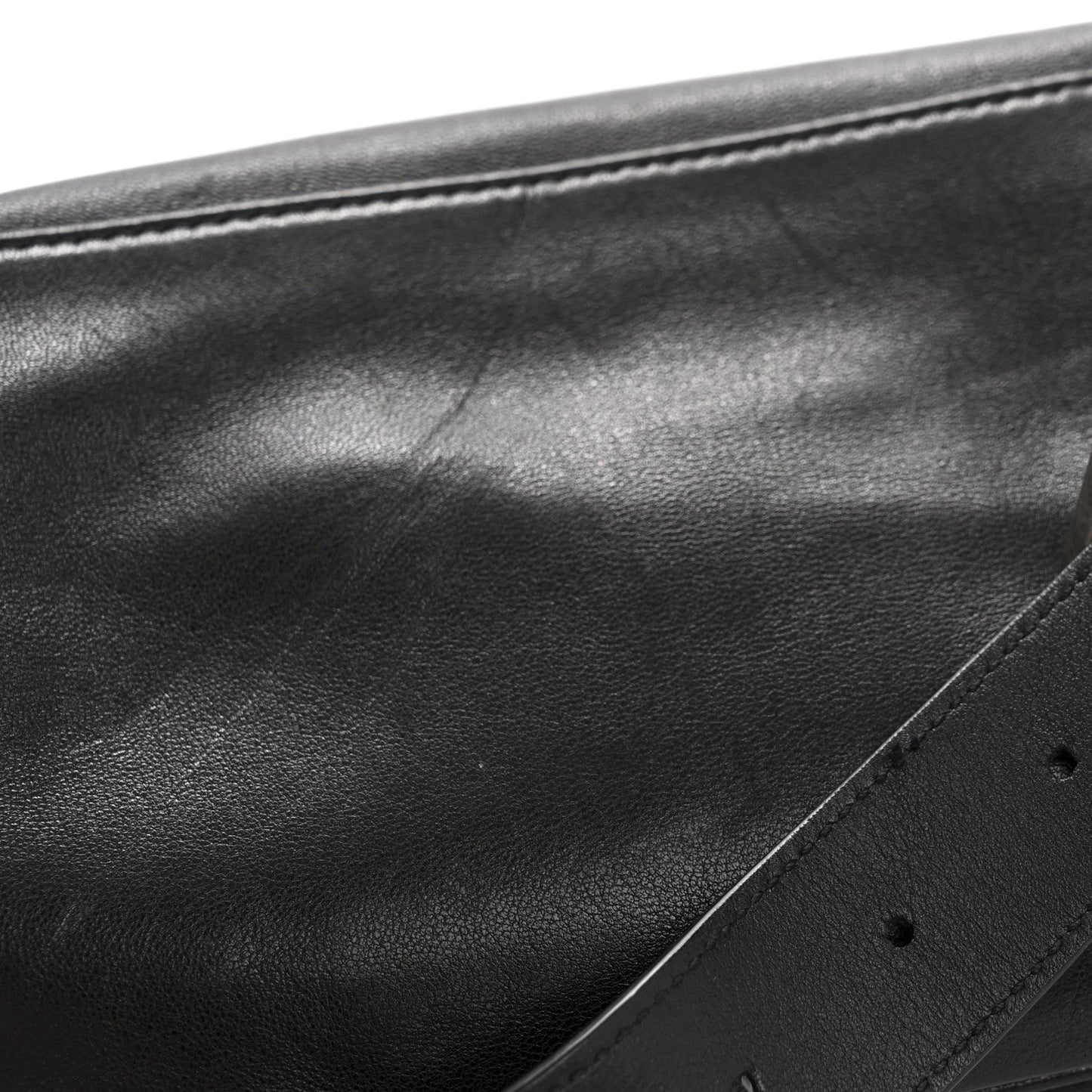 Calfskin Monogram Belt Bag Black