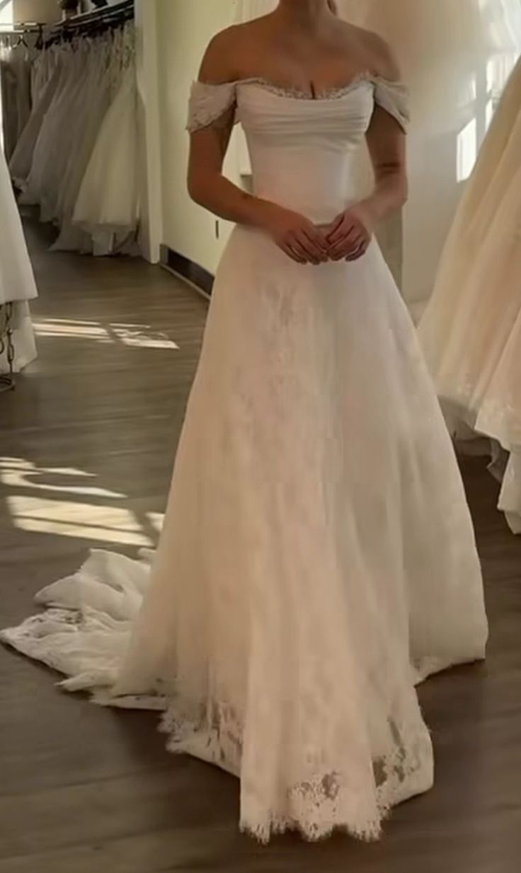 formaldressy-White Long Tulle Ball Gown, Wedding Dress, Bridal Gown gh6268