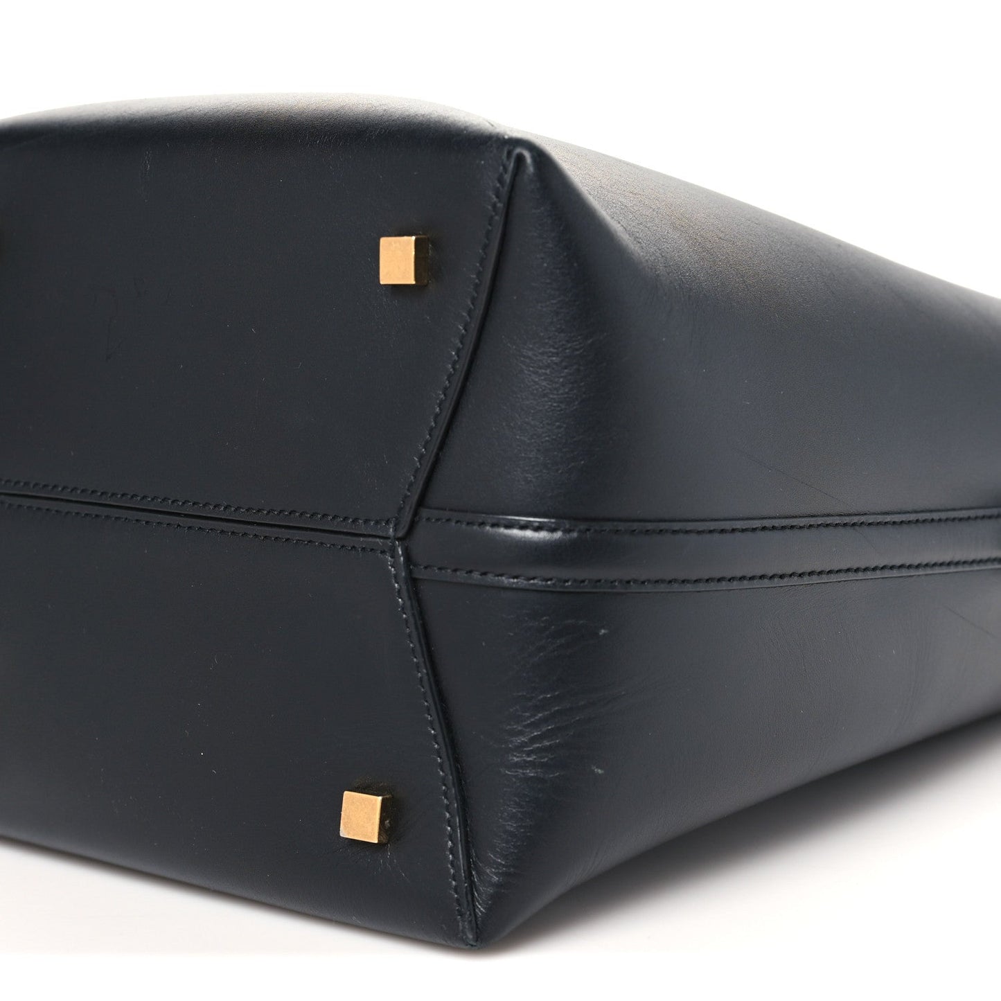 Smooth Shiny Calfskin Monogram Le 37 Bucket Bag Black