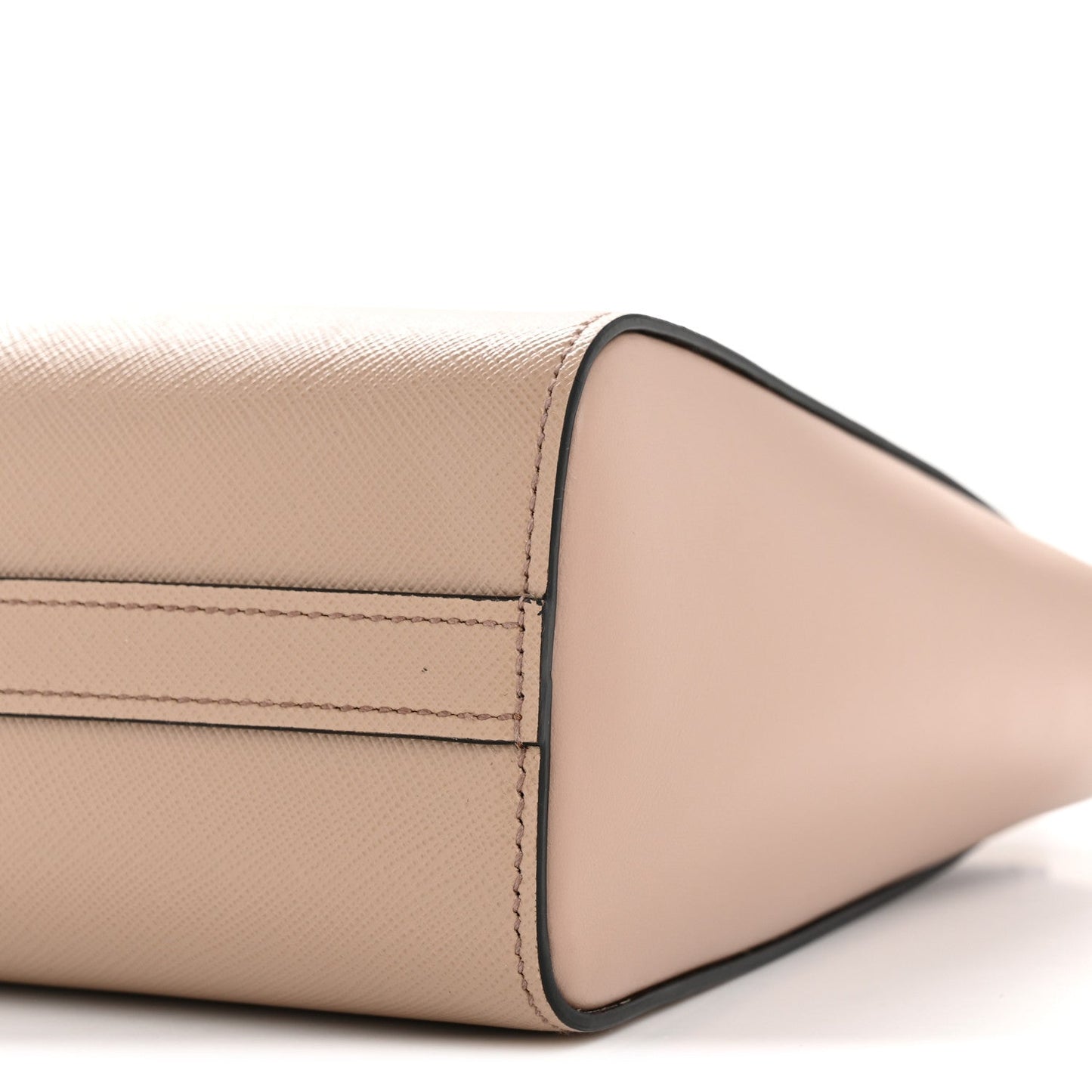 Saffiano Soft Calfskin Small Zippered Tote Cipria