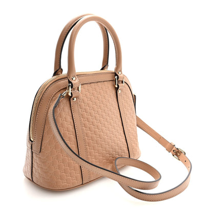 Soft Microguccissima Mini Dome Bag Camelia
