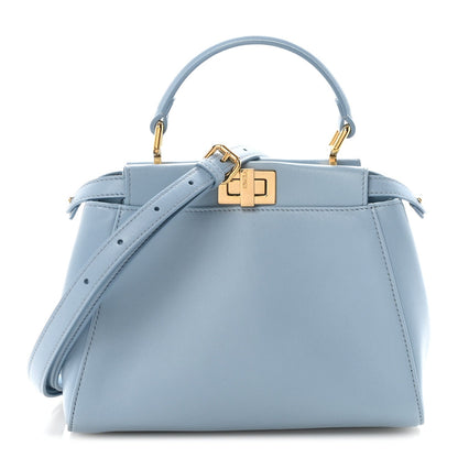 Nappa Mini Peekaboo Iconic Satchel Azzurro Baby