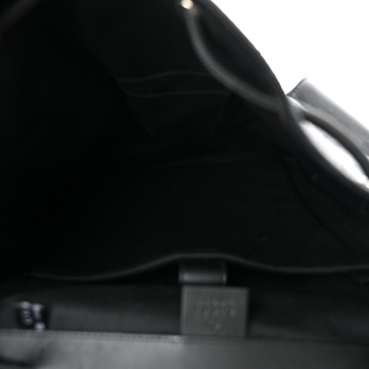 Soft GG Supreme Monogram Calfskin Web Double Buckle Backpack Black