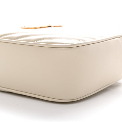Calfskin Matelasse Monogram Lou Camera Bag Crema Soft
