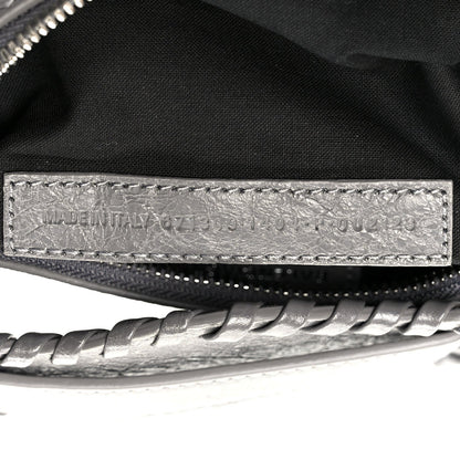 Agneau Arena Le Cagole Shoulder Bag XS Dark Grey