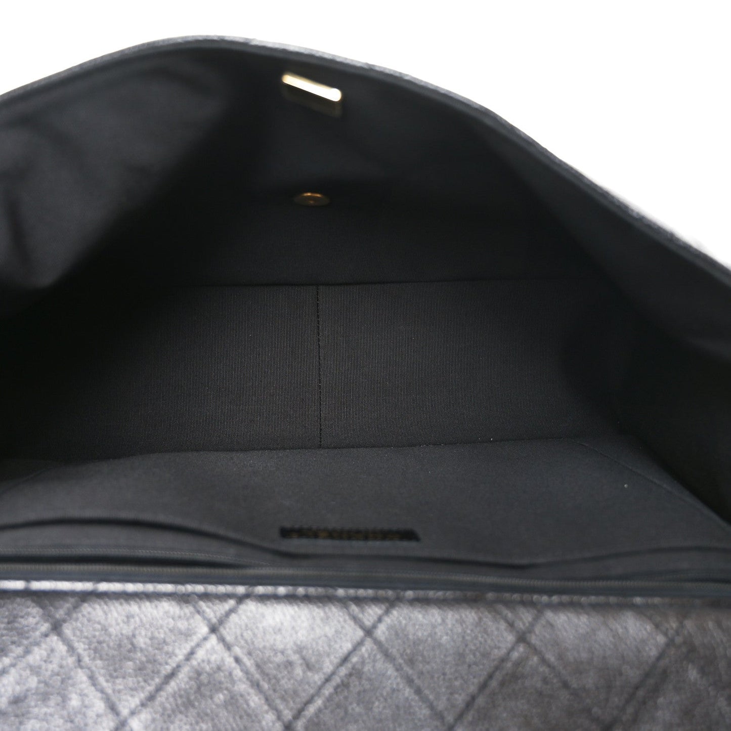 Caviar Quilted Small XXL Travel Flap Bag Black