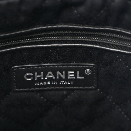 Shiny Calfskin Quilted Small Chanel 22 Black