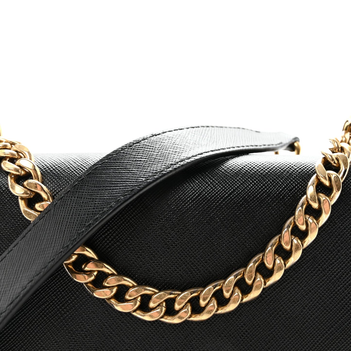 Shiny Lord Calfskin Medium Antigona Black