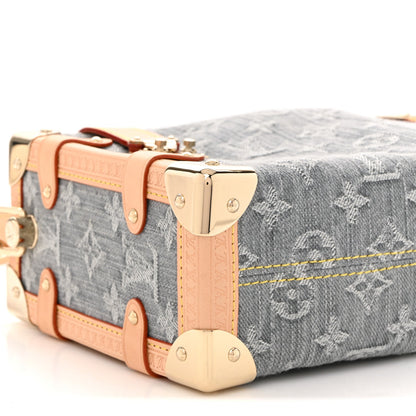 Monogram Denim Side Trunk MM Washed Gray