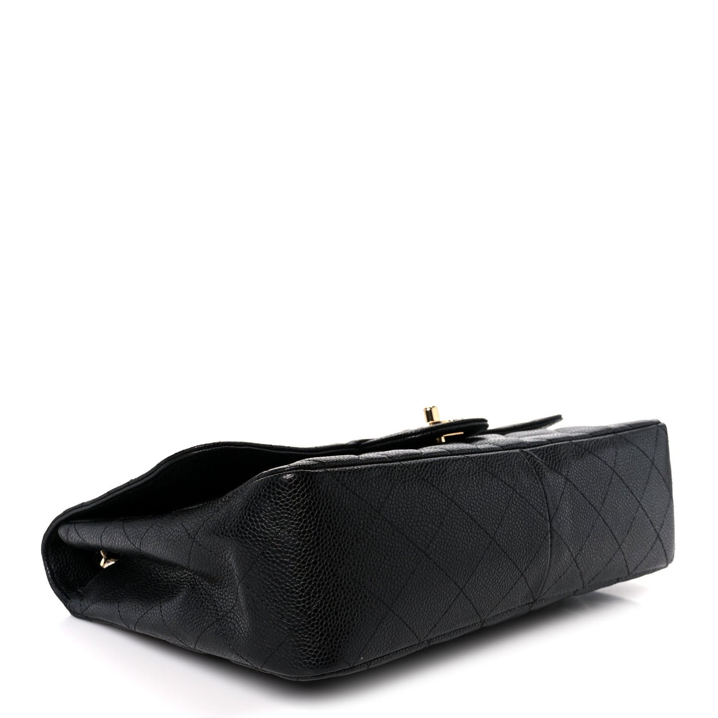 Caviar Quilted Jumbo Single Flap Black