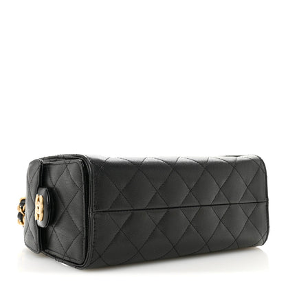 Caviar Quilted Mini Chanel 25 Handbag Black