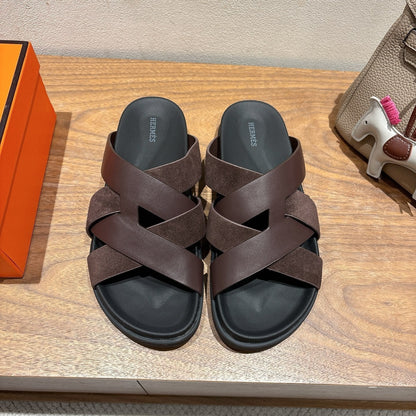 HM 25 Kazimir Sandal Calfskin Suede