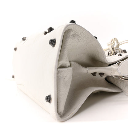 Agneau Arena Small Neo Cagole City Handbag Optic White