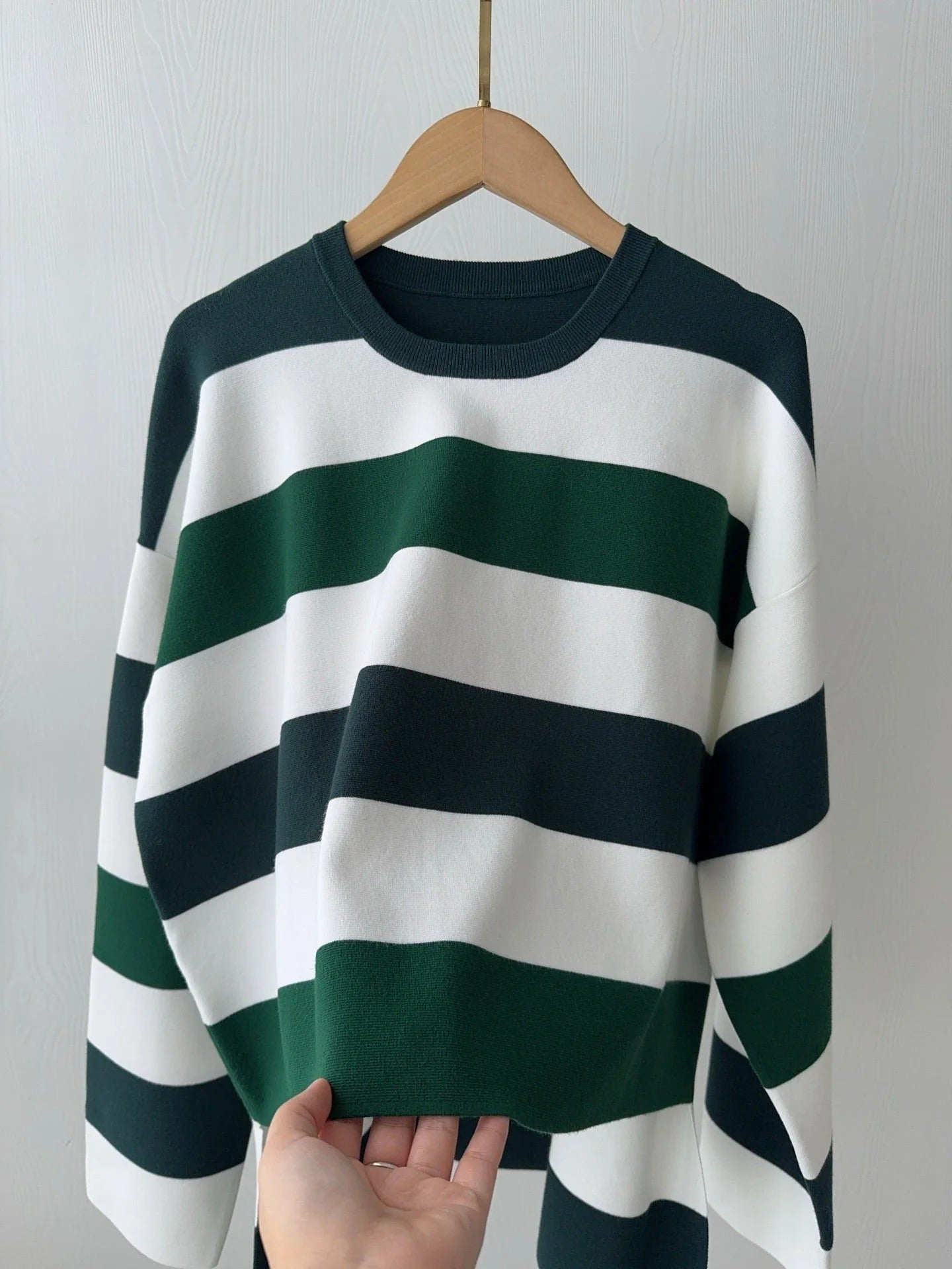MAX MARA 25S LONG-SLEEVE STRIPED SWEATER 128