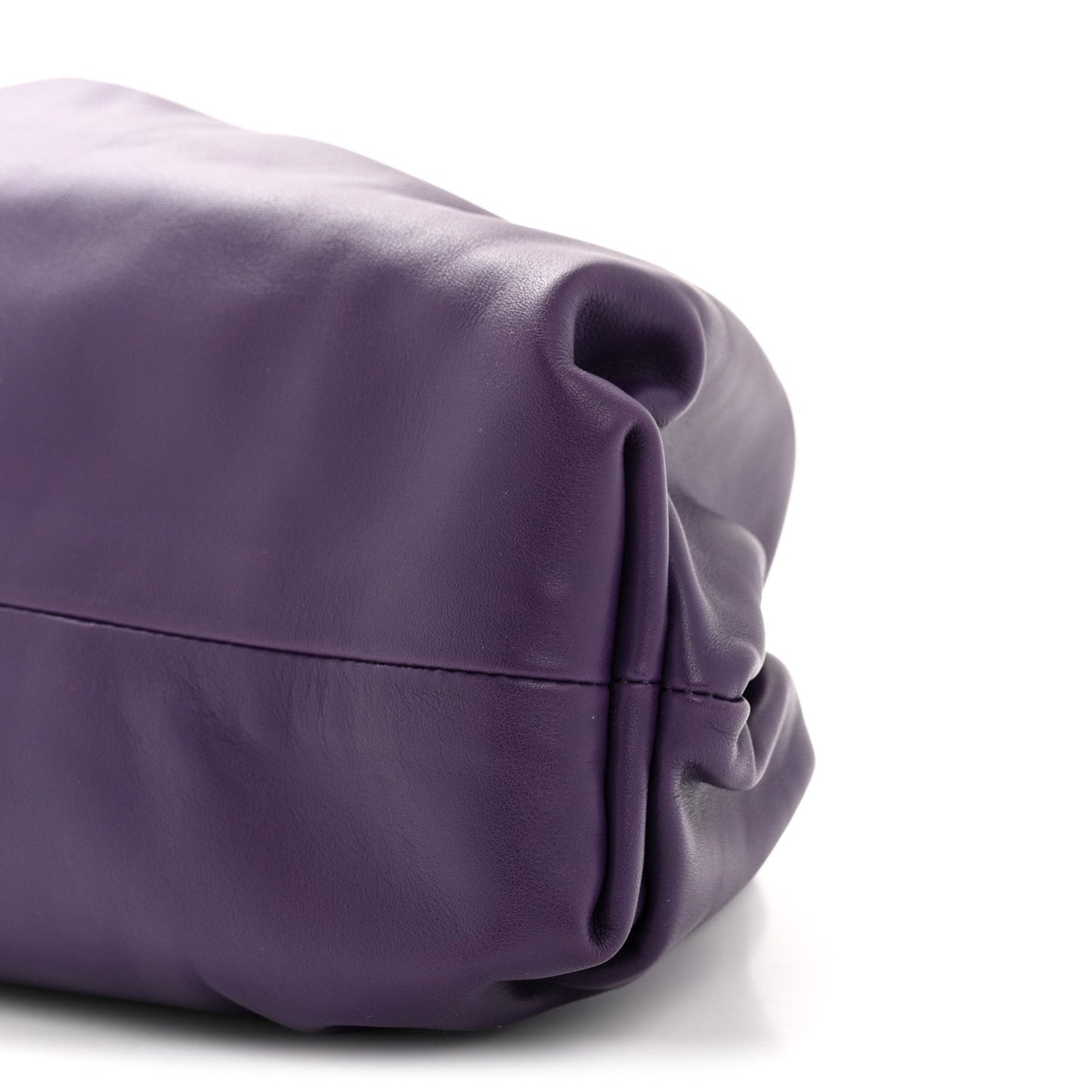 Smooth Butter Calf The Pouch Oversized Clutch Raisin