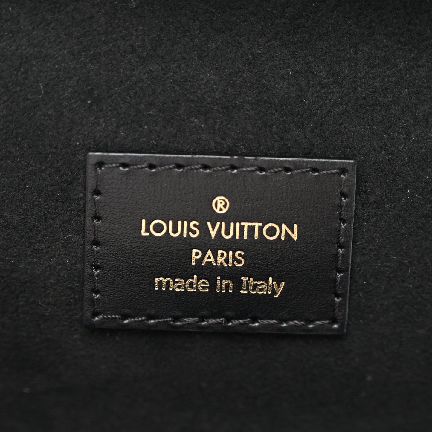 Reverse Monogram Vanity Chain Pouch