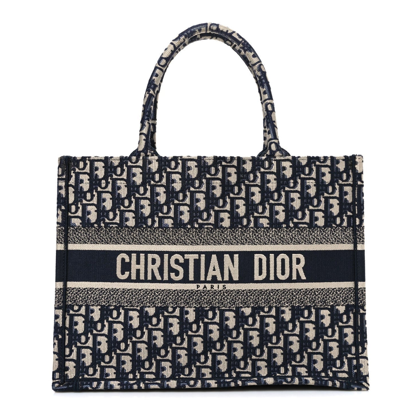Oblique Medium Book Tote Blue Multicolor