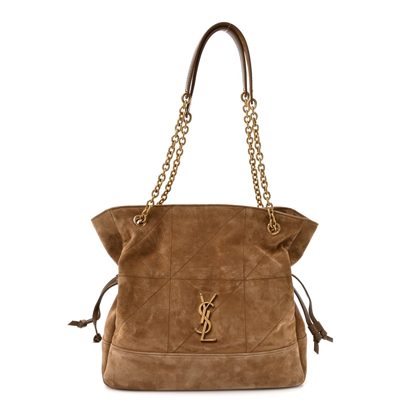 Suede Small Jamie Shopping Tote Golden Leaf