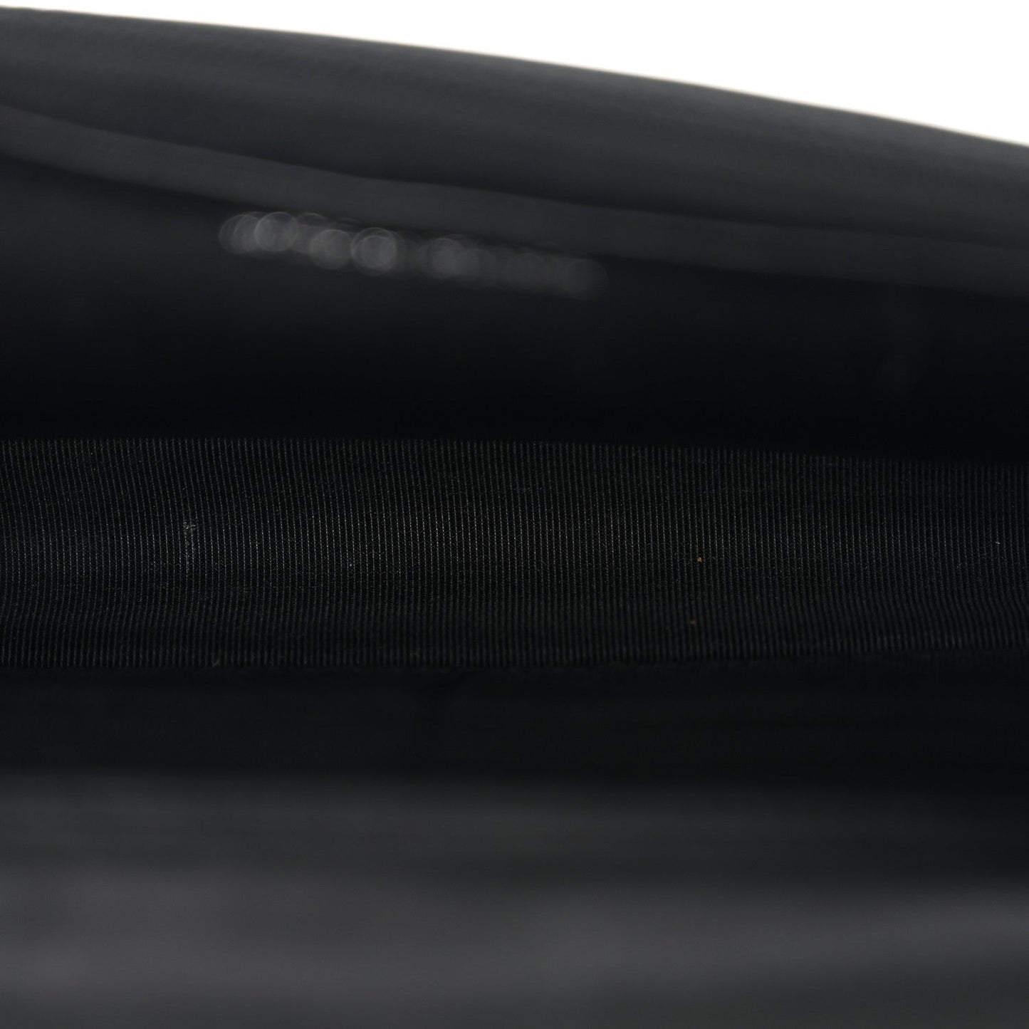 Distressed Patent Calfskin Quilted Reissue Wallet On Chain WOC Black
